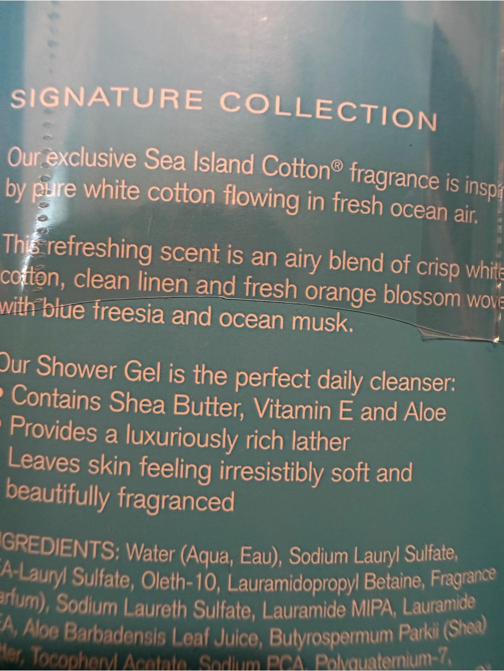 Bath & Body Works Shower Sea Island Cotton Shea & Vitamin E - Picture 3 of 3